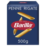 Pasta Barilla Clásica Penne Rigate Nr. 73 de trigo duro de alta calidad, siempre al dente (1 x 500 g)