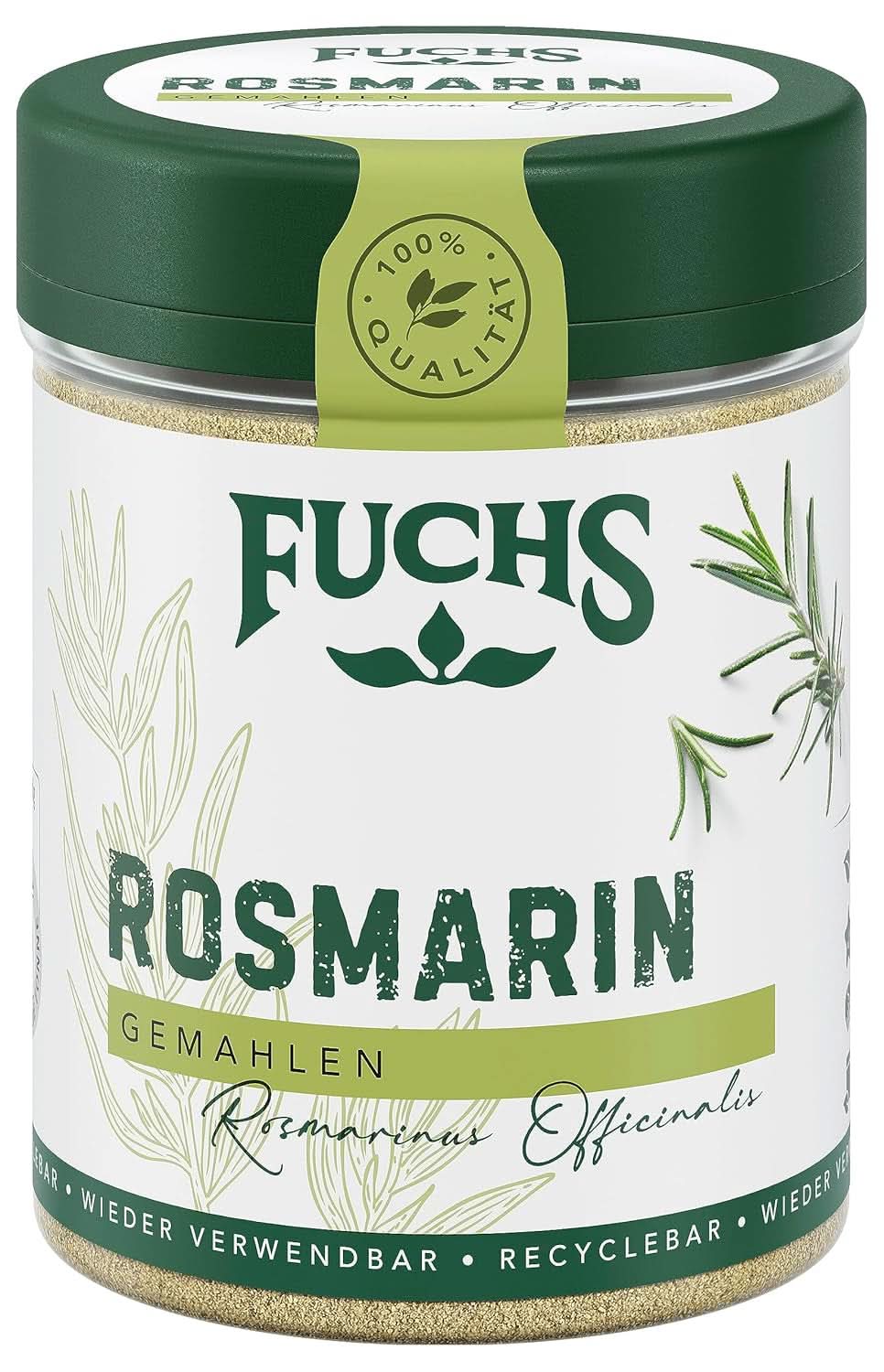 Fuchs - Romero molido - Para condimentar pescados, carnes y verduras, 30 gramos Condimente Naty Shop