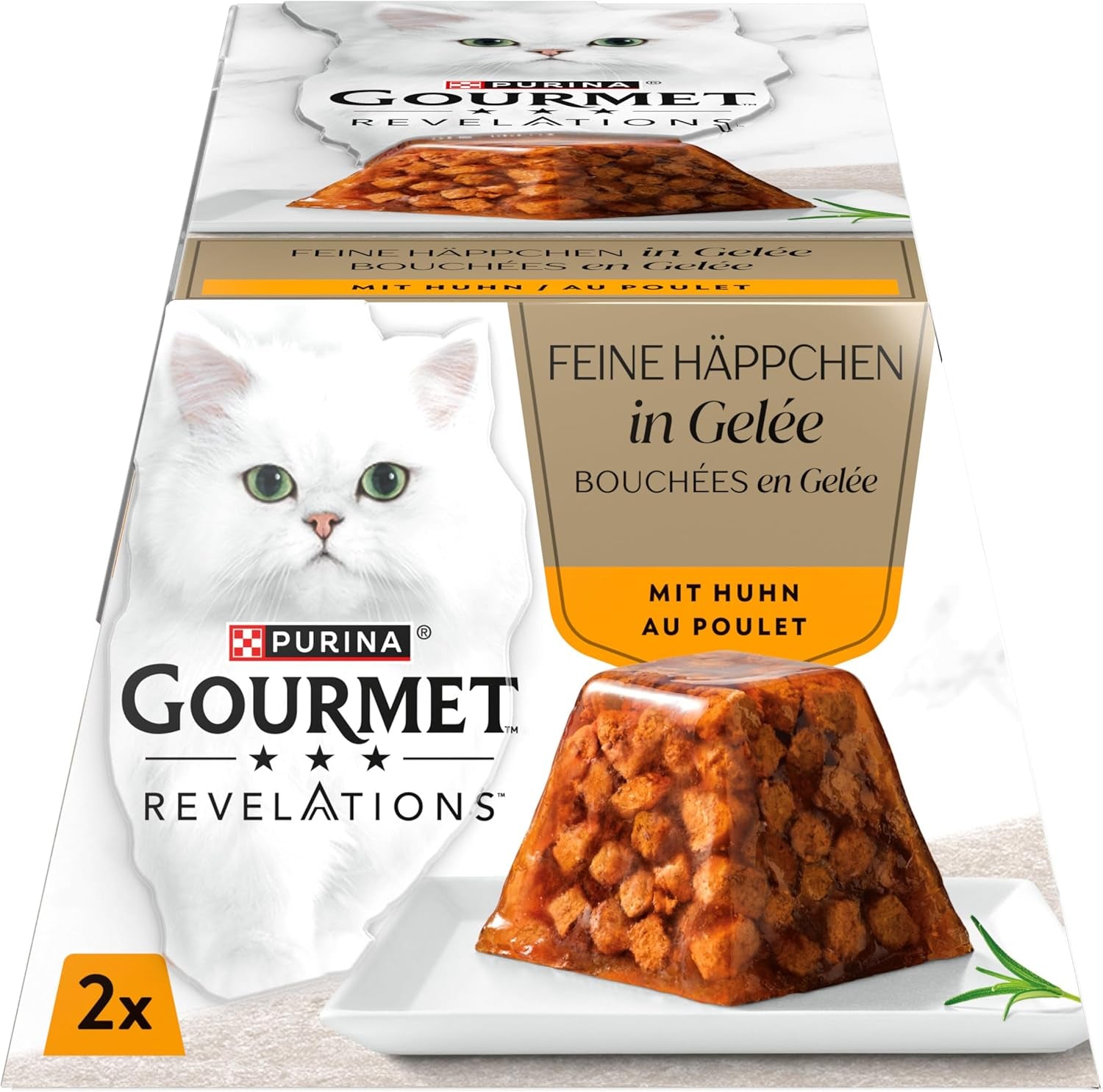 Revelations, Katzenfutter nass in Gelée, mit Huhn, paquete de 24 unidades (24 x 57 g)