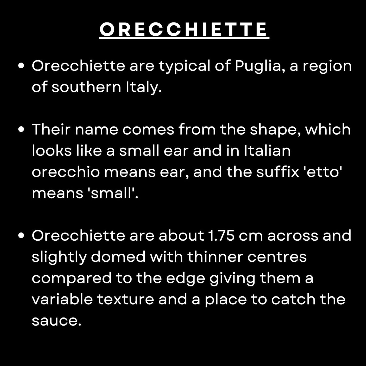 Pasta orecchiette, 500 g