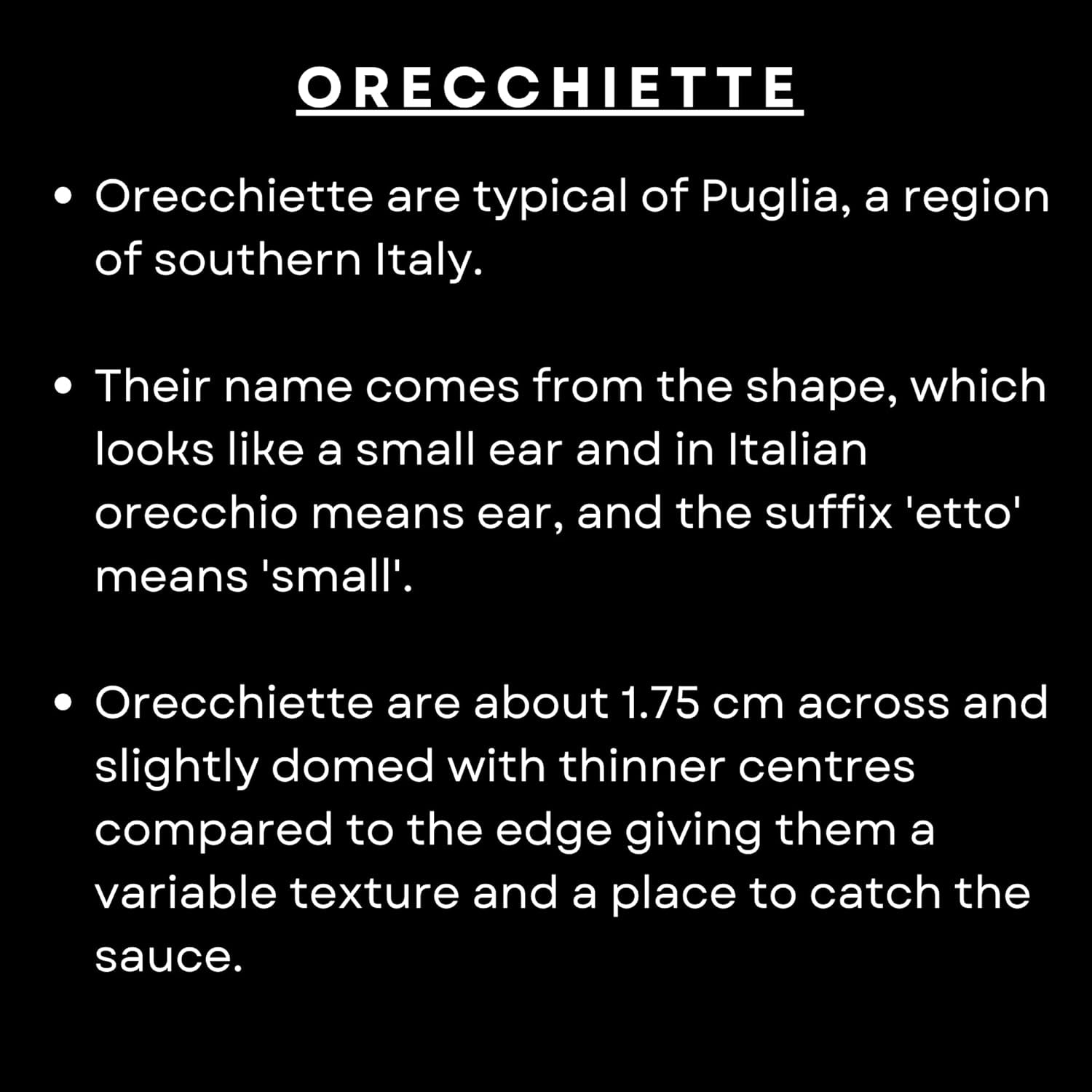 Pasta orecchiette, 500 g