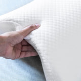InnovaGoods - Almohada cervical viscoelástica para parejas, Diseño ergonómico para el relax en pareja, Viscoelástica para aliviar la presión, Funda desenfundable, Blanco, 36 x 12,5 x 30,5 cm, Viscoelástica