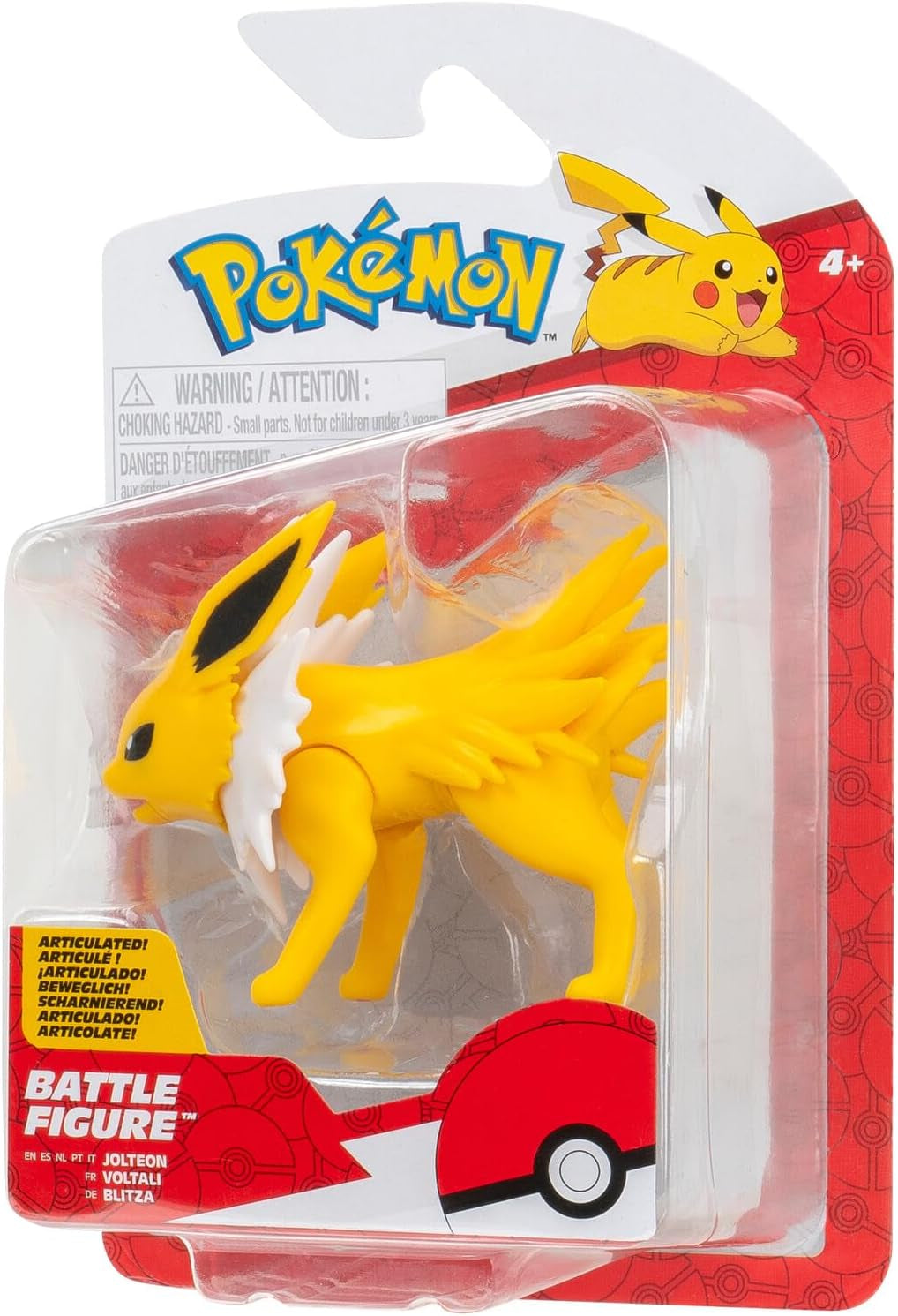 Pokémon PKW3574 - Pack de figuras de batalla - Blitza, Figura detallada oficial, Figuras de acción de 7,5 cm Naty Shop
