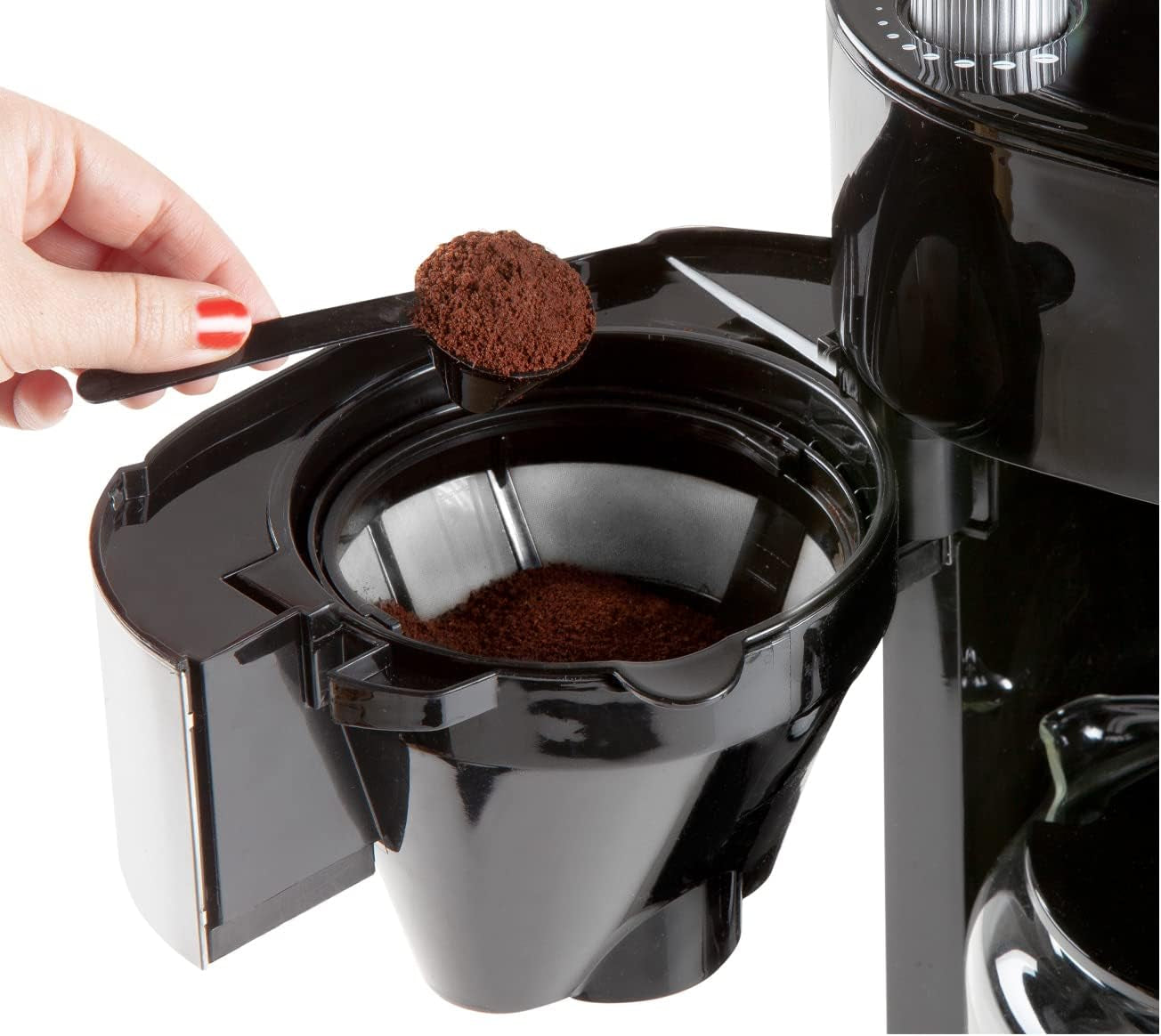 Cafetera espresso DOMO DO721K "Grind and Brew" - Función Bean-to-Cup - Pantalla LCD - Para café molido o en grano entero - 1,5 L