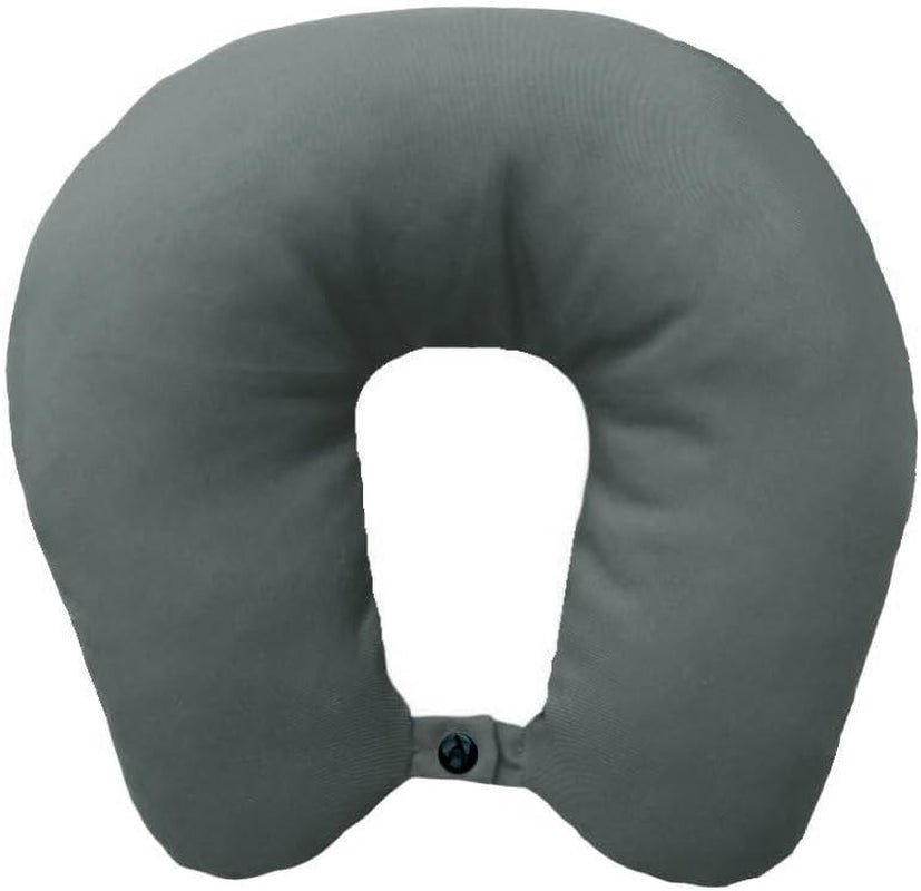 Lemos Home Almohada para el cuello con relleno de microfibra, almohada de apoyo para el cuello, cómoda almohada de viaje para avión, coche, oficina, ideal para camping, vacaciones y dispositivos de viaje (verde menta)