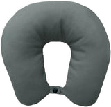 Lemos Home Almohada para el cuello con relleno de microfibra, almohada de apoyo para el cuello, cómoda almohada de viaje para avión, coche, oficina, ideal para camping, vacaciones y dispositivos de viaje (verde menta)