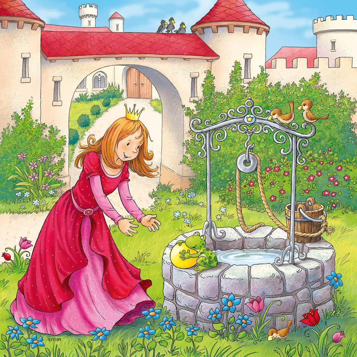 Ravensburger Puzzle para niños - 08051 Rapunzel, Caperucita Roja y el Rey Sapo - Puzzle para niños a partir de 5 años, con 3X49 piezas Puzzle Naty Shop