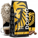 Doppio Crema y Sabor 1KG | Granos de café 80% Arábica y 20% Robusta | con notas de cacao, nueces y caramelo | Tostado fresco y medio, baja acidez | para café expreso | Café Orca Azul
