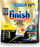 Finish Ultimate plus Infinity Shine Citrus Dishwasher Pastillas - Pastillas para lavavajillas, limpieza intensiva - 105 cápsulas, limón Naty Shop