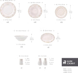 Karaca Elegance Bone Siena Vajilla para 12, Vajilla Moderna de Porcelana, Vajilla con Tazones de Sopa, Fuente para Servir, Platos Hondos, Platos de Postre - Blanco y Dorado