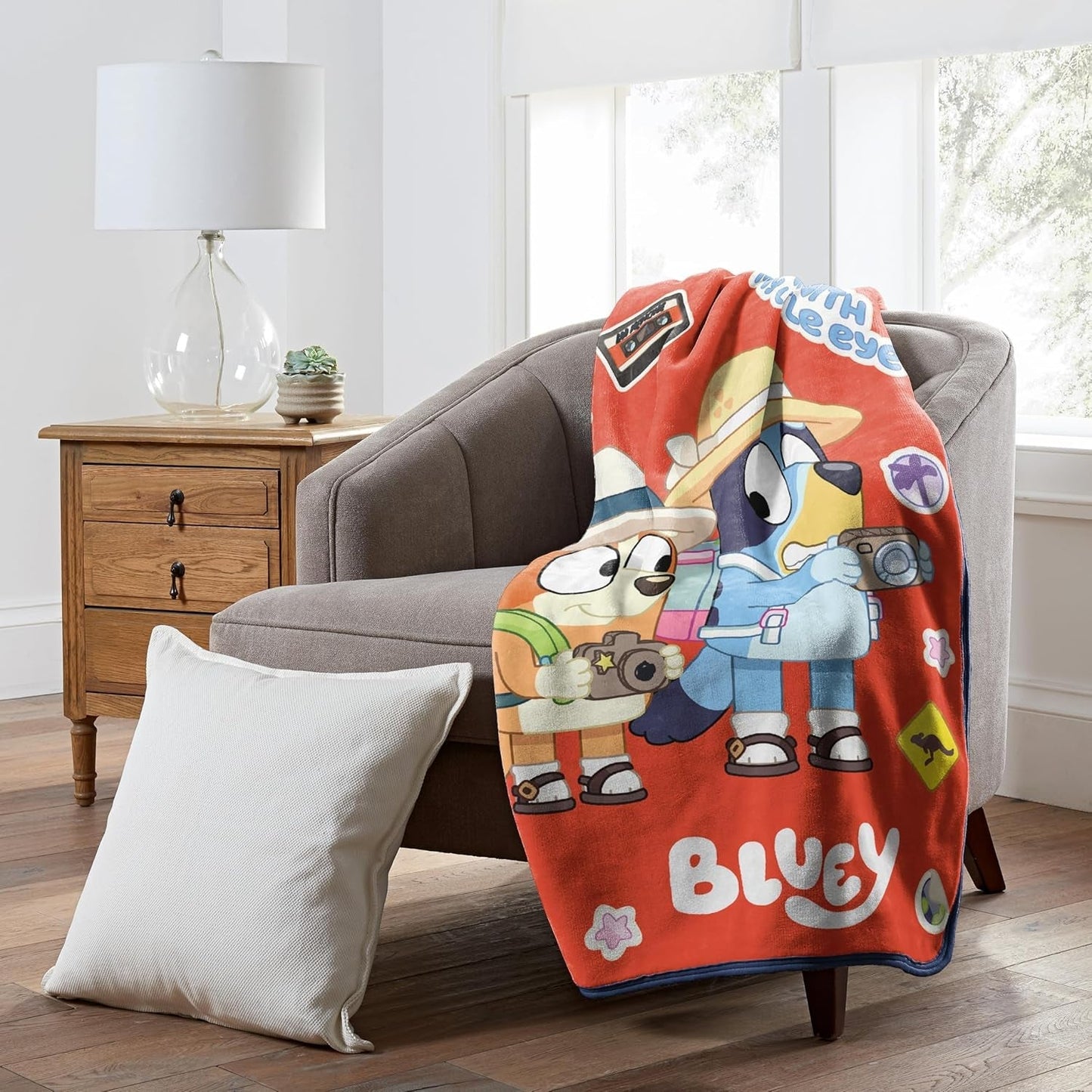 Manta Northwest Bluey Silk Touch, 116,8 x 152,4 cm, camas y mantas Roadtrip Northwest