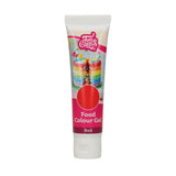 Colorante alimentario Funcakes, gel rojo: Colorante alimentario altamente concentrado para masas, natas, fondant y mazapanes. Fácil dosificación. Una sola gota para crear colores vibrantes. Halal. 30 gramos.
