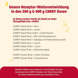 animonda Carny Adult Savory Variety (12 x 400 g), comida húmeda para gatos adultos, comida húmeda con ingredientes 100% cárnicos frescos, sin cereales y sin azúcar