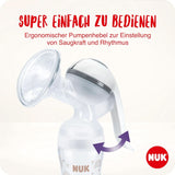 Set Sacaleches Manual NUK, Almohada Suave de Silicona, 2 Biberones Perfectamente Combinables, 150 ml Accesorios Alimentación y Lactancia Bebe Naty Shop