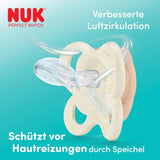 Chupetes NUK Perfect Match Air para bebés | 0-6 meses | Chupetes de ortodoncia que favorecen la circulación del aire y previenen erupciones provocadas por la saliva | 95% de aceptación por parte de los bebés** | Winnie the Pooh de Disney | Paquete de 2