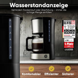 Cafetera espresso con filtro Clatronic® | para 12-14 tazas | Cafetera espresso con filtro | Caja de acero inoxidable | Antigoteo | Café expreso | Cafetera espresso con filtro | 800W | KA 3808