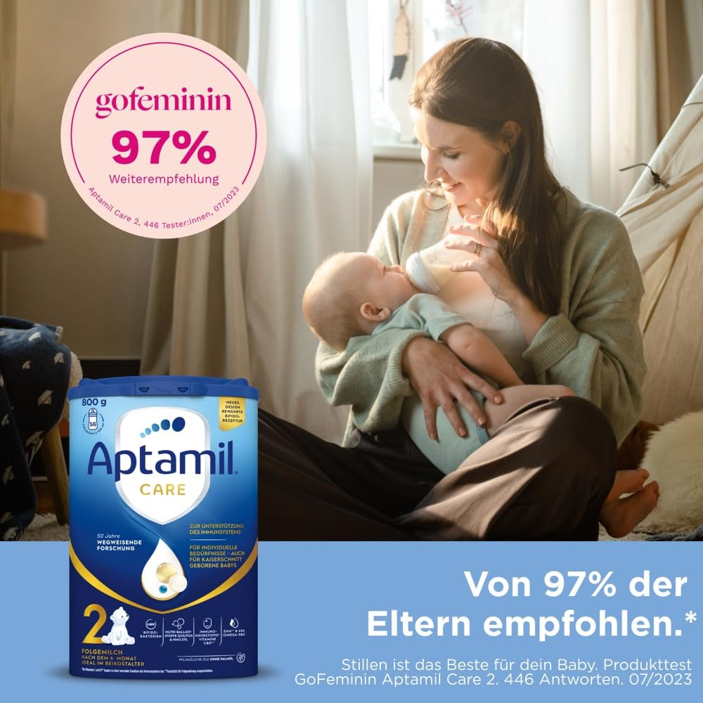 Aptamil Care 2 – También apto para bebés nacidos por cesárea – 1 x 800 g