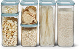 Mepal Juego de 6 Botes de Conservación con Tapa - Recipientes de Comida Rectangulares - Organizador de Cocina de Plástico - Recipientes de Almacenamiento Herméticos - 2x 2000ml, 2x 1000ml, 1x 1500ml y 1x 425ml - Blanco Naty Shop Cajas de Almacenamiento de Alimentos Verde Nórdico Set de 6 Piezas