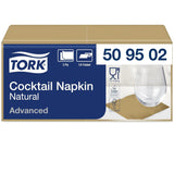 Servilleta de cóctel Tork Nature con símbolo medioambiental preimpreso, 200 servilletas, 509502