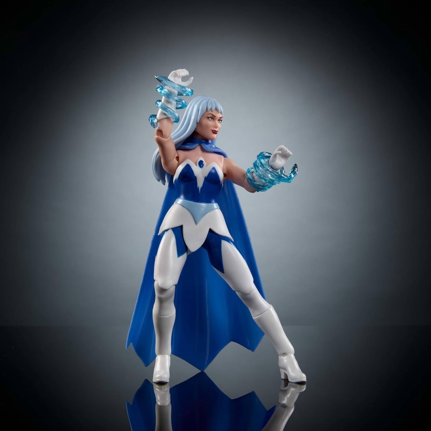 Figura de acción Masters of the Universe Origins Colección de dibujos animados Frosta, de unos 14 cm de altura, de la serie de televisión de los años 80, princesa del poder con fuerza de hielo, diseño detallado y capa, JBM87 Figuras de acción Naty Shop