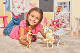 Simba 109480093 - Mia and Me Unicornio Onchao, Con alas móviles, pinzas para el pelo, cepillo para peinar, caballo de juego, pony, Centopia, a partir de 3 años, rosa Naty Shop Muñecas