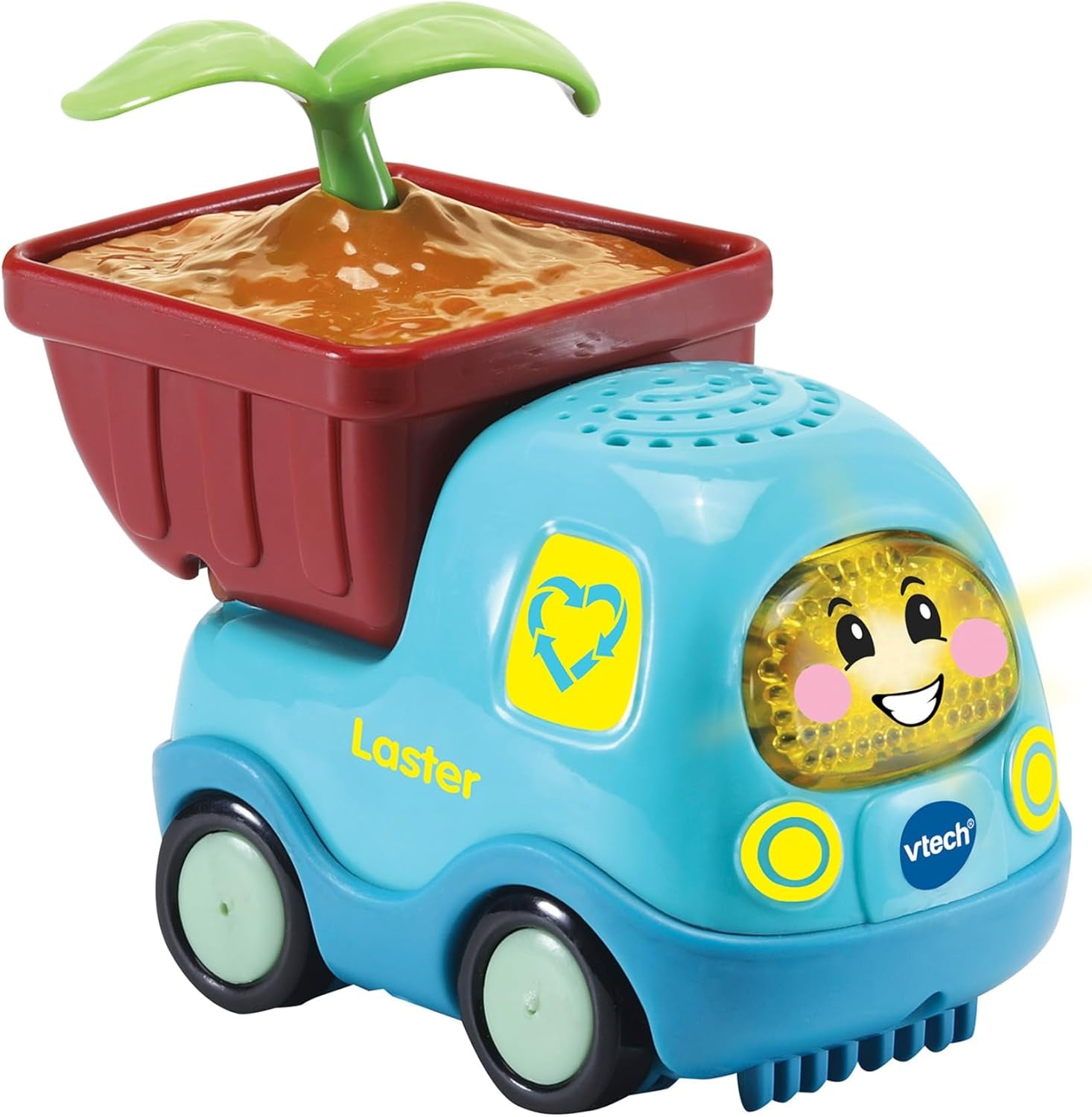 Vtech TUT TUT Baby Flitzer - Camión fabricado en bioplástico - Coche de juguete con música, botón de luz, frases y sonidos interesantes - Para niños de 1 a 5 años Bebe Toys Naty Shop Default title