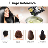 Natural Ingredients Champú instantáneo para tinte de cabello negro, tinte para cabello negro semipermanente, fácil de usar, de larga duración, ingredientes naturales (10 piezas, negro) Naty Shop Hair Dye