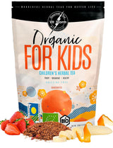 VITSTORM® BIO TEE Mom & Kids - Té para mujeres y lactancia - Rooibos, manzana, hinojo, melisa, alquimilla, fresa - Té relajante - Afrutado y delicioso - Sin cafeína - Té de hierbas 100 g