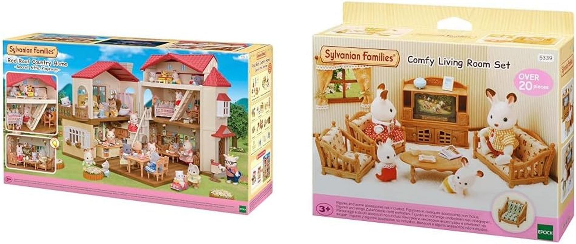 5716 Casa de Pueblo con Ático - Casa de Muñecas y Salón de Casa de Campo L5339 - Muebles de Casa de Muñecas, 30 x 50 cm, 1 Pieza (1 Paquete), Hecho de Plástico