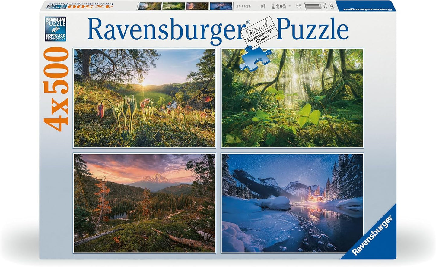 Ravensburger Puzzle - 4 Estaciones - Puzzle 4X de 500 piezas para adultos y niños mayores de 12 años Puzzle Naty Shop Título predeterminado