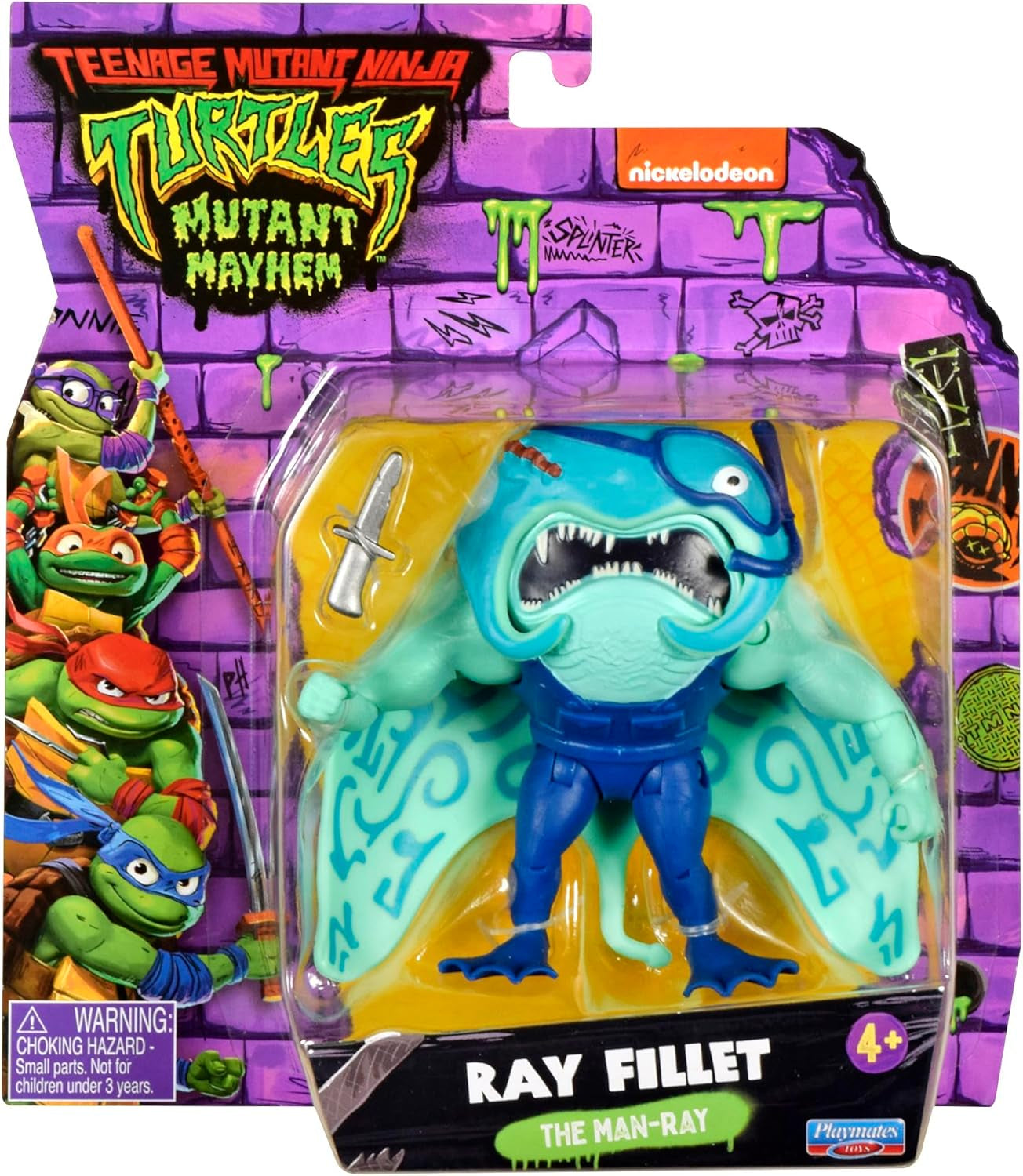 Tortugas NINJA MUTANTES ADOLESCENTES - Ray Fillet Figura Básica Figuras de acción Naty Shop Ray Fillet