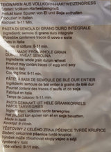 Espirales de pasta integral, paquete de 10 (10 x 500 g)