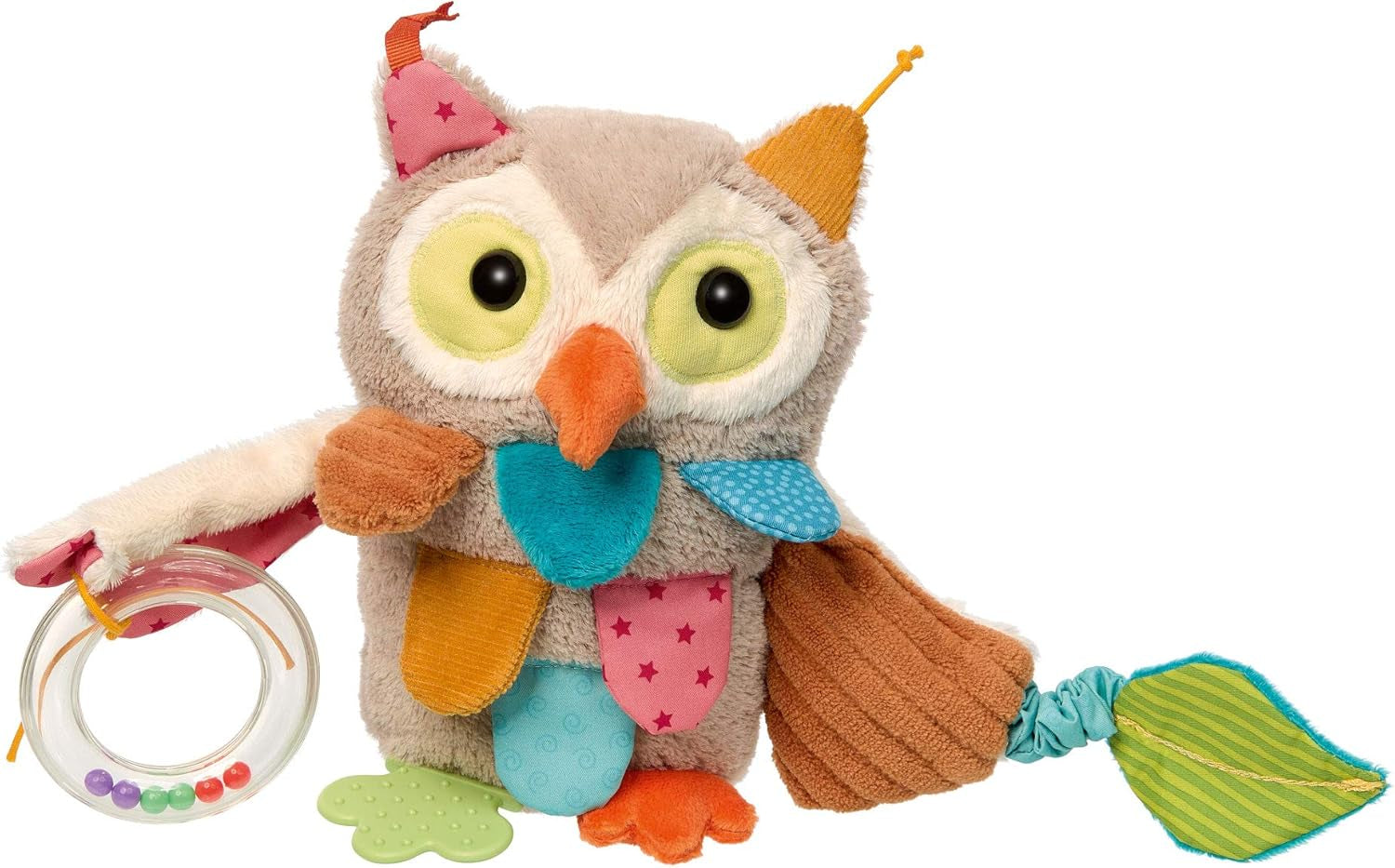 SIGIKID 40104 Pez activo Baby Activity PlayQ Juguete para niños niñas y niños recomendado a partir de 3 meses multicolor Juguetes para bebés Naty Shop Multicolor/búho