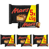 Barra de chocolate Caramelo Chocolate 1 paquete 5 barras (1 x 225 g) (Paquete de 4)