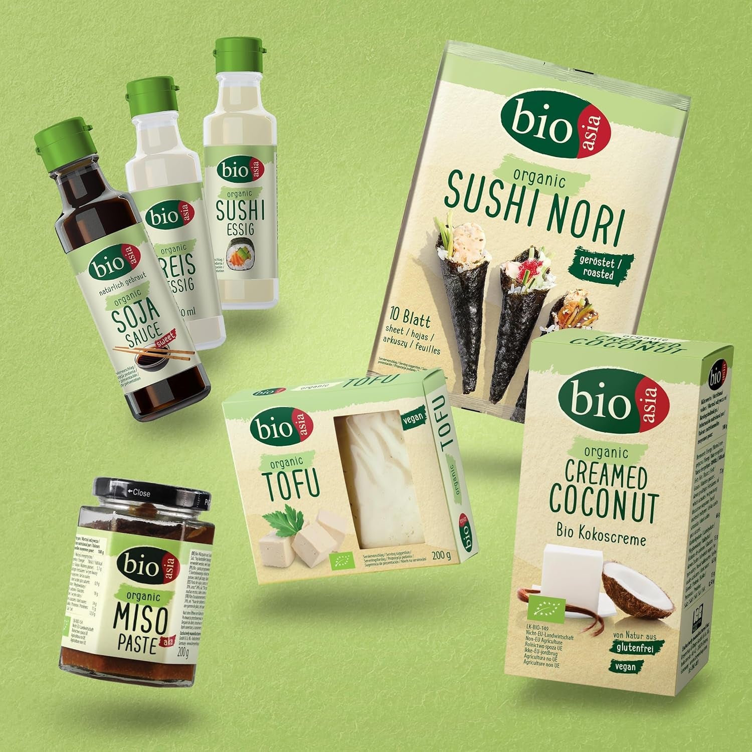 Bioasia Bio Shirataki Spaghetti – Nudeln aus aus Bio-Konjakmehl – ​​​​Mit niedrigem Kaloriengehalt – Zucker-, fett- und glutenfree (1 x 270 g)