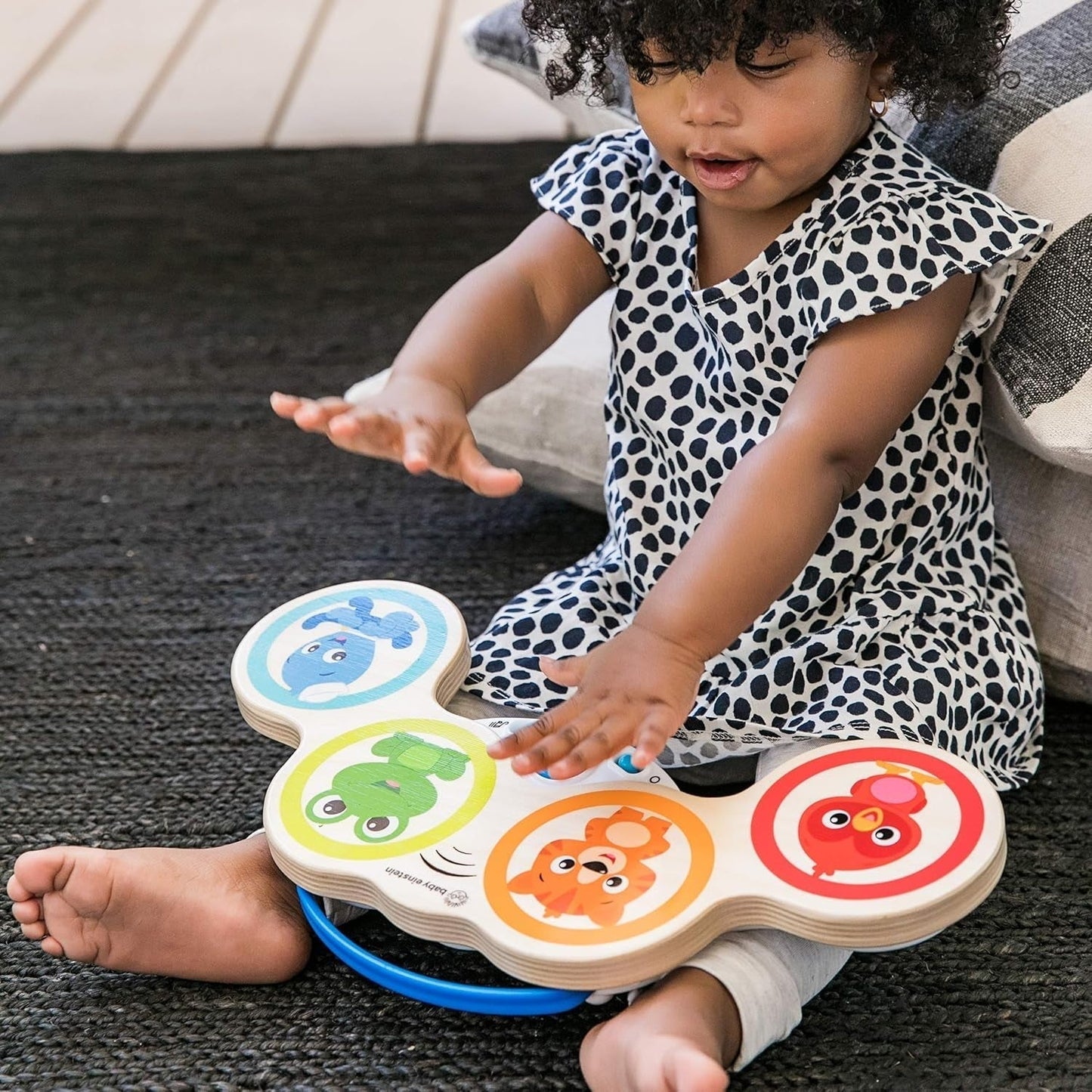Baby Einstein Magic Touch Juguete musical con tambor de madera para 6 meses en adelante & Hape Penguin Musical Wobbler, Melodía oscilante colorida, Juguete Roly-Poly para 6 meses en adelante Bebe Toys Naty Shop