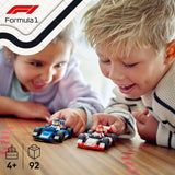 LEGO City Coches de carreras F1 Williams Racing y Haas F1 - Juguete de Fórmula 1 con coches para construir y 2 minifiguras de pilotos de carreras - Pequeñas ideas de regalos para niños y niñas a partir de 4 años 60464 Juegos de construcción Beuche den LEGO-Store