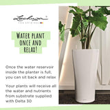 LECHUZA DELTA Premium 30 blanco brillo 15500