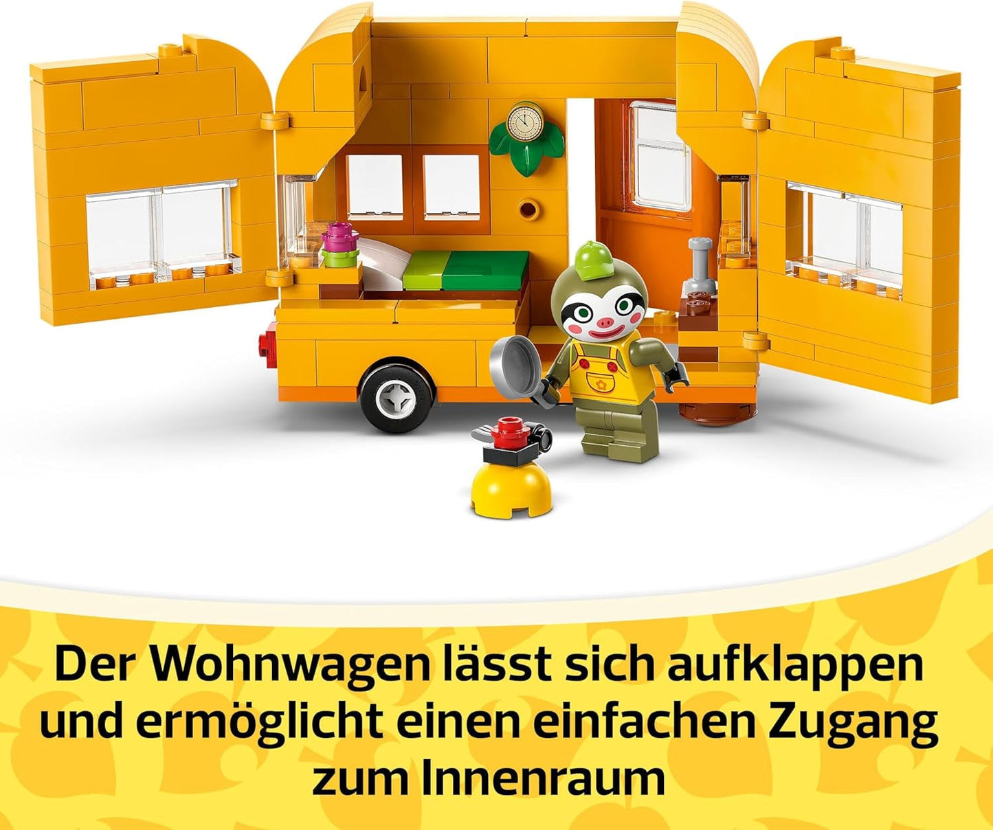 LEGO Animal Crossing Juego de rol Caravana y Jardín de Gerd Coche de juguete para niños de 7 años Niñas y niños Regalo Videojuego de juguete con figuras de animales 77054 Juegos de construcción Besuche den LEGO-Store