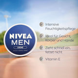 NIVEA MEN Creme, crema nutritiva para la piel con vitamina E, 150 ml Naty Shop