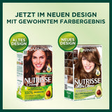 Garnier Nutrisse Color de cabello de cuidado permanente con aceites de frutas nutritivos Color de fijación de 8 semanas Tinte ultra crema 053 Marrón terciopelo (paquete de 3) Naty Shop Color de cabello