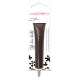 Scrapcooking - Bolígrafo de chocolate marrón - Azúcar de chocolate para escribir 25 g - Bolígrafo de azúcar decorativo comestible - Escritura y dibujo - Etiquetar fondant, glaseado, pasteles - 6801