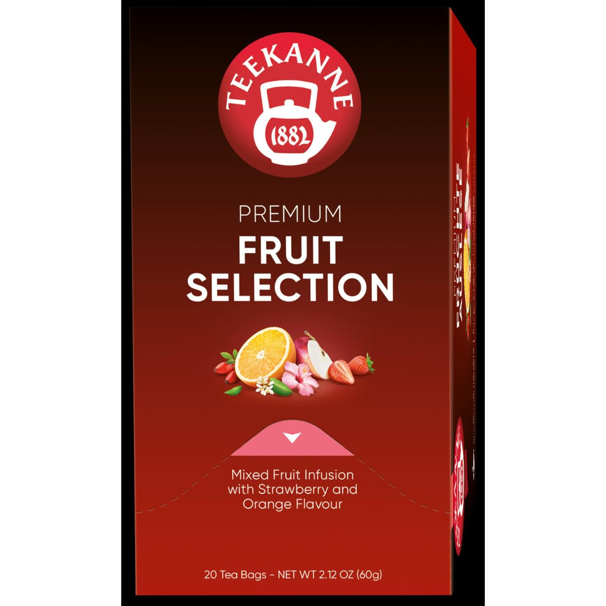 Teekanne Premium Fruit Selection, paquete de 5 (5 x 20 bolsitas de té), 5 x 60 g