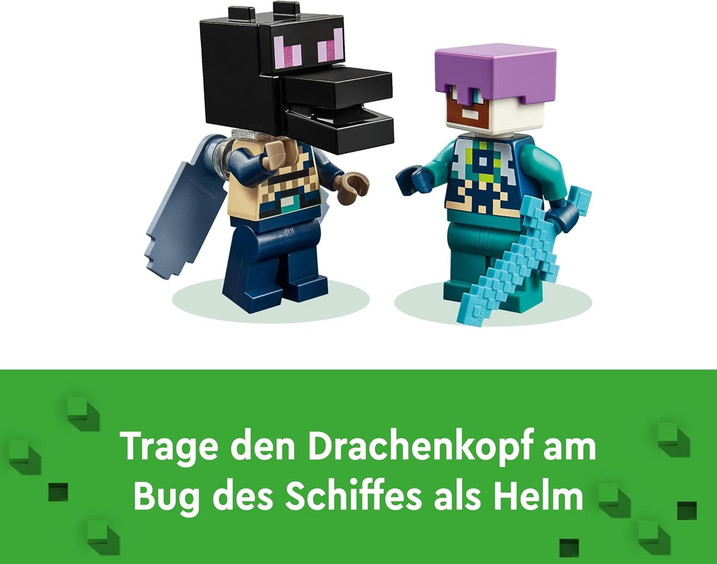 LEGO Minecraft The End Dragon and The End Ship Set de acción y descubrimiento, videojuego, set de construcción, set de aventuras, regalo para niños y niñas, 8 años, 21264 Juegos de construcción Beuche den LEGO-Store