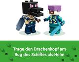LEGO Minecraft The End Dragon and The End Ship Set de acción y descubrimiento, videojuego, set de construcción, set de aventuras, regalo para niños y niñas, 8 años, 21264 Juegos de construcción Beuche den LEGO-Store