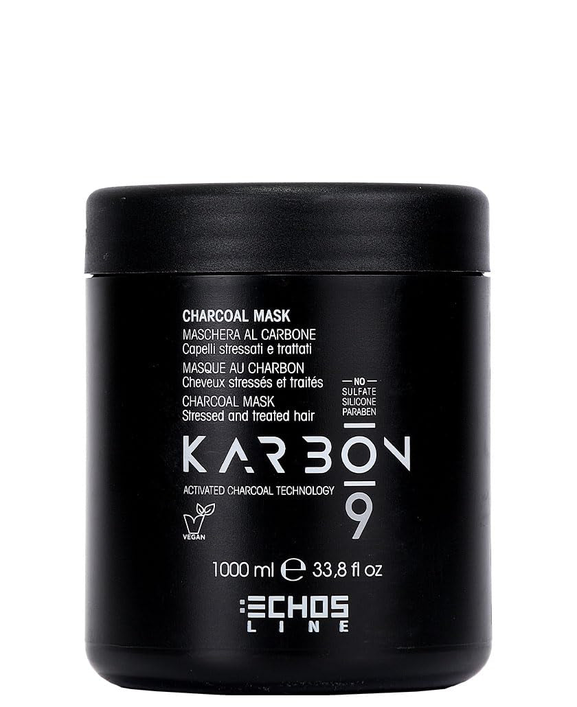 Mascarilla de carbón vegana orgánica Echosline Karbon 9 (1000 ml) Naty Shop Mascarilla para el cabello Título predeterminado
