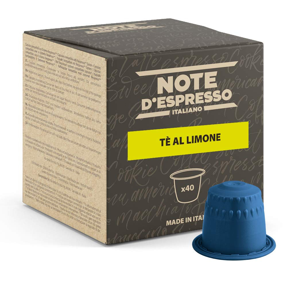 - Zitronentee - Kapselmaschinen - exclusivamente compatible con NESPRESSO - 40 cápsulas