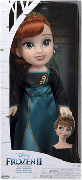 Muñeca Anna Disney Frozen 2: una muñeca articulada de 35 cm de altura con un icónico vestido de moda con el escudo de Arendelle y una tiara para mayor diversión, para niñas de 3 años en adelante