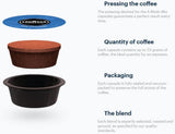Lavazza A Modo Mio Dek Cremoso, 256 cápsulas de café, para espresso descafeinado con notas aromáticas de almendras y canditis, 100% Arábica, intensidad 7/13, tueste medio, 16 paquetes