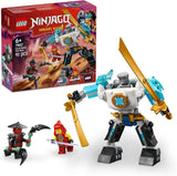 LEGO NINJAGO Robot de acción de Zane - Juguete ninja con 3 minifiguras para juegos de rol - Pequeño set para construir y jugar para niños - Idea de regalo para niños y niñas a partir de 6 años 71827 Juegos de construcción Besuche den LEGO-Store Default title